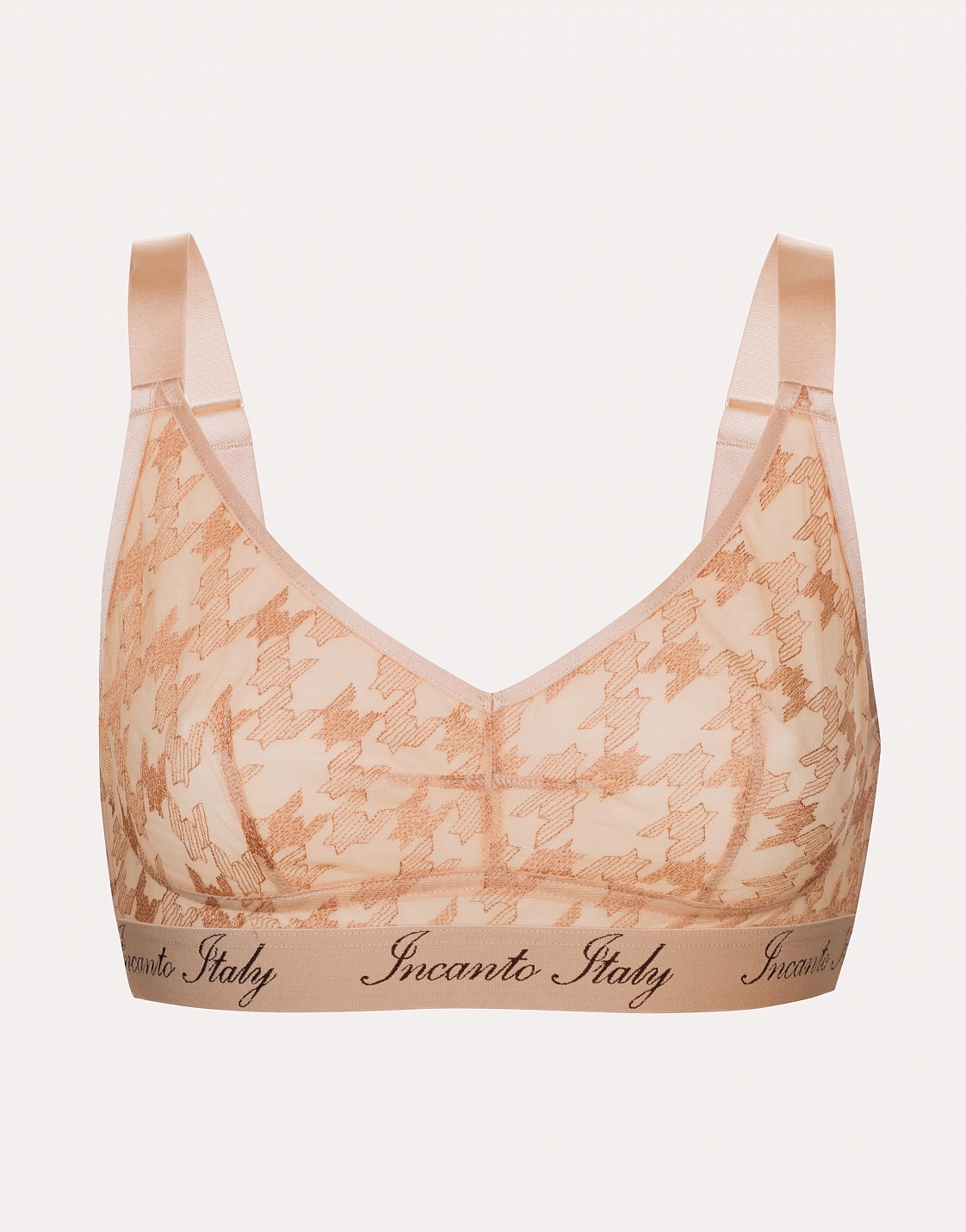 Plaid-Print Breathable Underwire T-Shirt Bra - ti VOGLIO